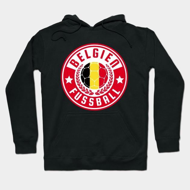 Belgien Fussball Hoodie by footballomatic